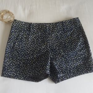 Ann Taylor Navy Blue Print Shorts